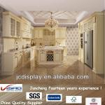 White pvc laminate kitchen cabinet door JC-KC-714