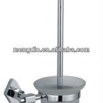 Zhejiang Hangzhou Newest Superior bathroom accessories,brass and chrome polish unique glass toilet brush and holder G-20194