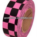 1&quot;x150&#39;x2mil Checkered Tape GF-F12