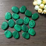 30*20*10mm synthetic malachite loose pebble stone