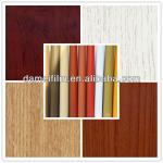 Size 0.12-0.5mm woodgrain pvc wrapped mdf profiles