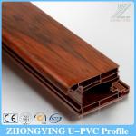 Wood color thicken upvc profiles for windows