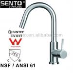 SENTO lead free faucet pull-out kitchen faucet UPC NSF Watermark kitchen faucet stainless steel construction