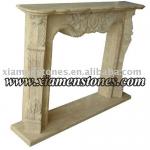 natural sandstone fireplace