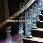 Crystal glass indoor stair railings designs