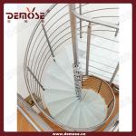 modern indoor stainless steel stair/ staircase with glass tread