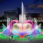 Water Park Musical Fountain Design Drawing