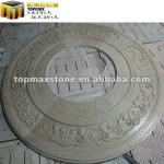 Ntural stone round decorative carving