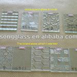 2-8mm Figured Glass Sheet Various Patterns Vailable Figured Glass