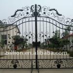 2011 china manufacture factory hebei painting wrought iron swing garden gates in home &amp; garden iron gate