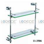 2011 New Design Brass Double Glass Shelf 11-3506