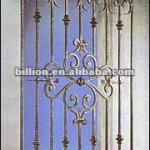 2012 china manufacture painting powder coated hand hammered forged wrought iron window grille wrought iron window grille