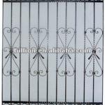 2012 china manufacture wrought iron security window hand hammered factory security window