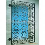 2012 china manufacturer wrought iron window art design wrought iron window art