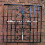 2012 china manufacturer wrought iron window grid painting wrought iron window grid