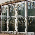 2012new design china manufacture producer wrought iron window grate,window railings guarding windows wrought iron window grate