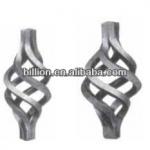 2013 china hebei cast steel baskets 4 square baskets for baluster fence railings cast steel baskets