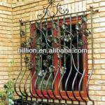 2013 manufacture wrought iron window guards design decoration window grills wrought iron window guards