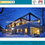 2014 new design prefabricated glass house with thermal break aluiminium energy saving glass HOUSE01