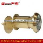 220 degree brass door viewer 3522YG-55