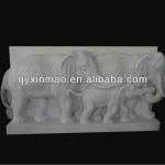 250cmX120cm white marble elephant relief HX-AN8007