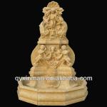 260cm high beige marble wall fountain HX-FT3032