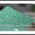 2mm light green and orange diamond polycarbonate embossed sheet JFL120912-4