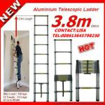 3.8m/12.5ft aluminium telescopic ladder with 13 steps ( EN131/GS approval ) HY1551