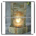 30 Inches Natural stone wall fountain with light YF2S010-30H