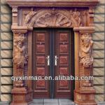 300cm high beige marble entry HX-EN7004