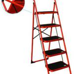 5 Steps foldable steel ladder QH-125