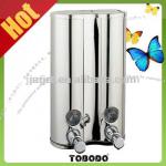 500x2 ml capacity 304 stainless steel double manual soap dispenser V908