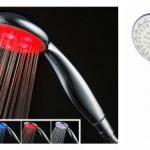 ABS plastic led light rain shower head SEC-1003-2(Temperature Control)(Tricolor) SEC-1003