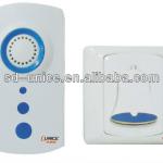 AC 220V or 110V 86 box button wireless door bell with one LED in receiver A2-C4