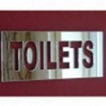 acrylic toilet sign X-003