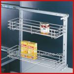 Adjustable Metal Wire Side Kitchen Cabinet Drawer Basket WF-PTJ009 WF-PTJ009