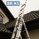 Aluminium extension step ladder with EN131 ( OEM available ) 3X14