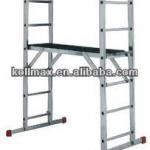 Aluminium folding scaffolding ladder with platform with EN131 KMH0506