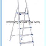 Aluminium lightweight folding 5 Step Ladder,portable step ladder XT-HA05