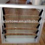 Aluminum frame Glass adjustable louvers PE45