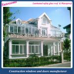 Aluminum Garden Sunroom with Laminated Glass and Tempered Insulated Glass SHYOT009