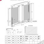 Aluminum Insect roller retractable screen door SO-01-100H2