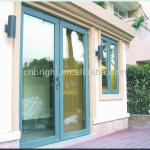 Aluminum wood composite tilt and swing open latest design against theft door