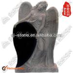 America &amp; Canadan style granite carving angel and heart headstone gravestone Design No.60000-000-11 cemetery gravestones 60000-000-11