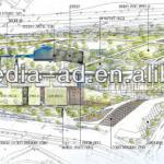 Architectural layout,landscape rendering ,building layout design