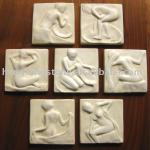 Art Bathers Series Marble Figure Relievo HT-A-FD066