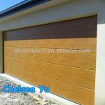 automatic remote control woodengrain sectional garage door ST--002