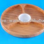 bamboo chip and dip set E0033