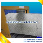 Barbed wire seam rock wool blanket