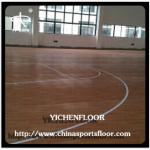 basketball court sports plastic flooring with wood pattern YC009